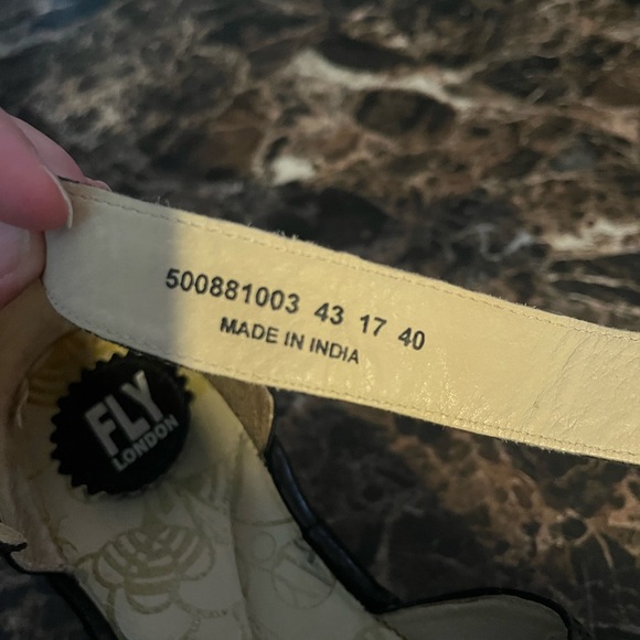 Fly London platform Velcro ankle strap opening toed shoes - Picture 13 of 15